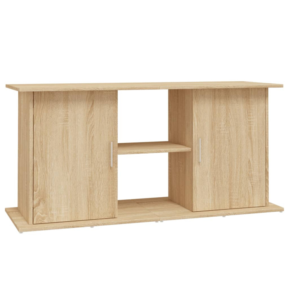 Vidaxl (Sonoma Oak, 121 X 41 X 58 Cm) Aquarium Stand Fish Tank Stand Cabinet Aquarium Base Engineered Wood