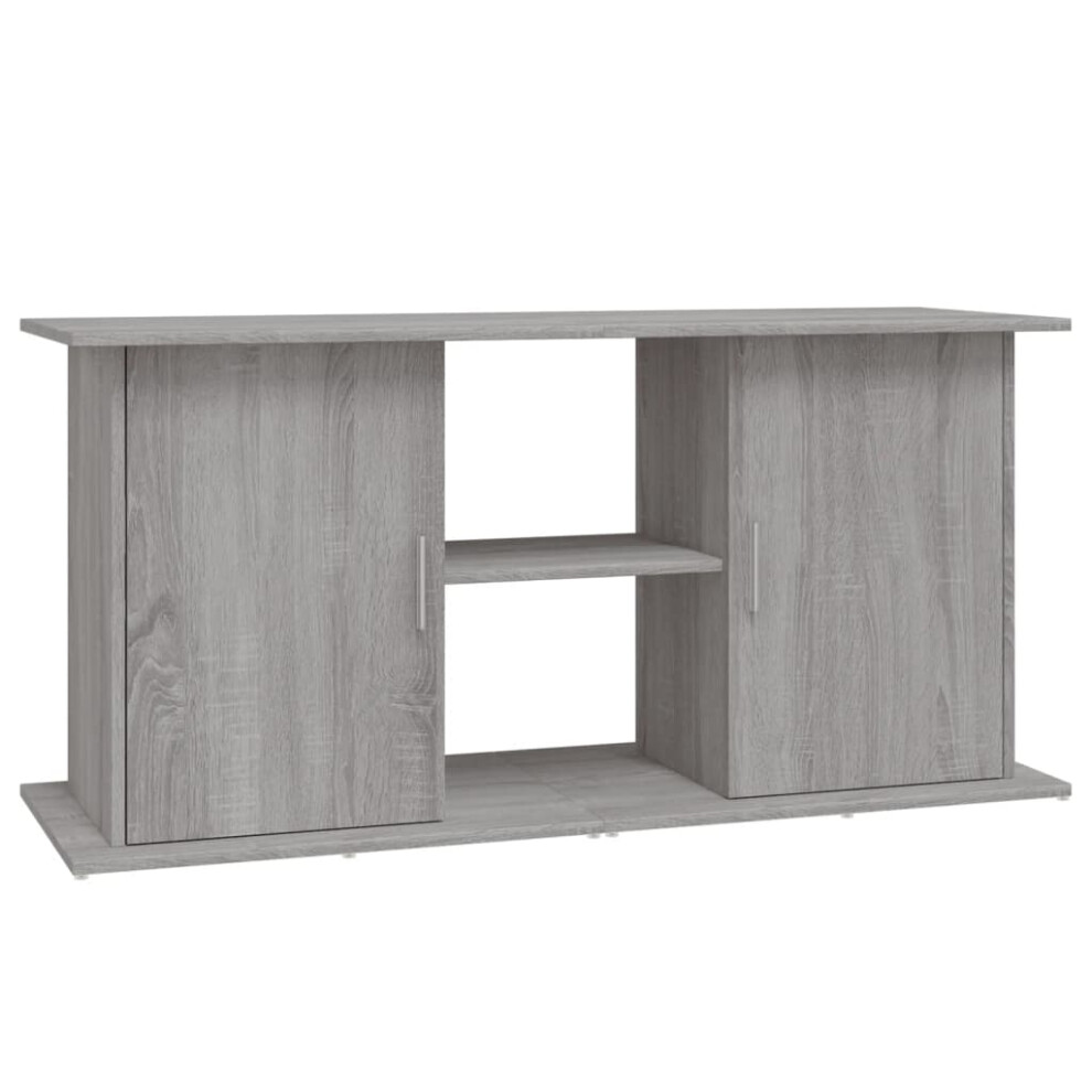 (grey sonoma, 121 x 41 x 58 cm) vidaXL Aquarium Stand Fish Tank Stand Cabinet Aquarium Base Engineered Wood