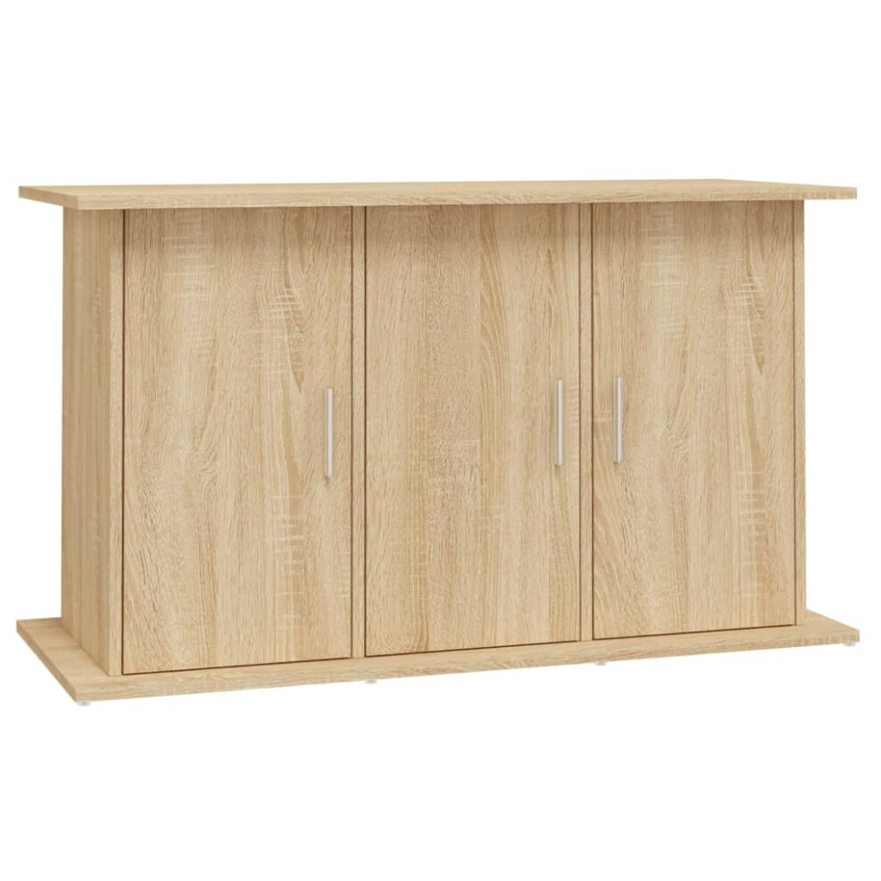 Vidaxl (Sonoma Oak, 101 X 41 X 58 Cm) Aquarium Stand Fish Tank Cabinet Aquarium Cabinet Black Engineered Wood