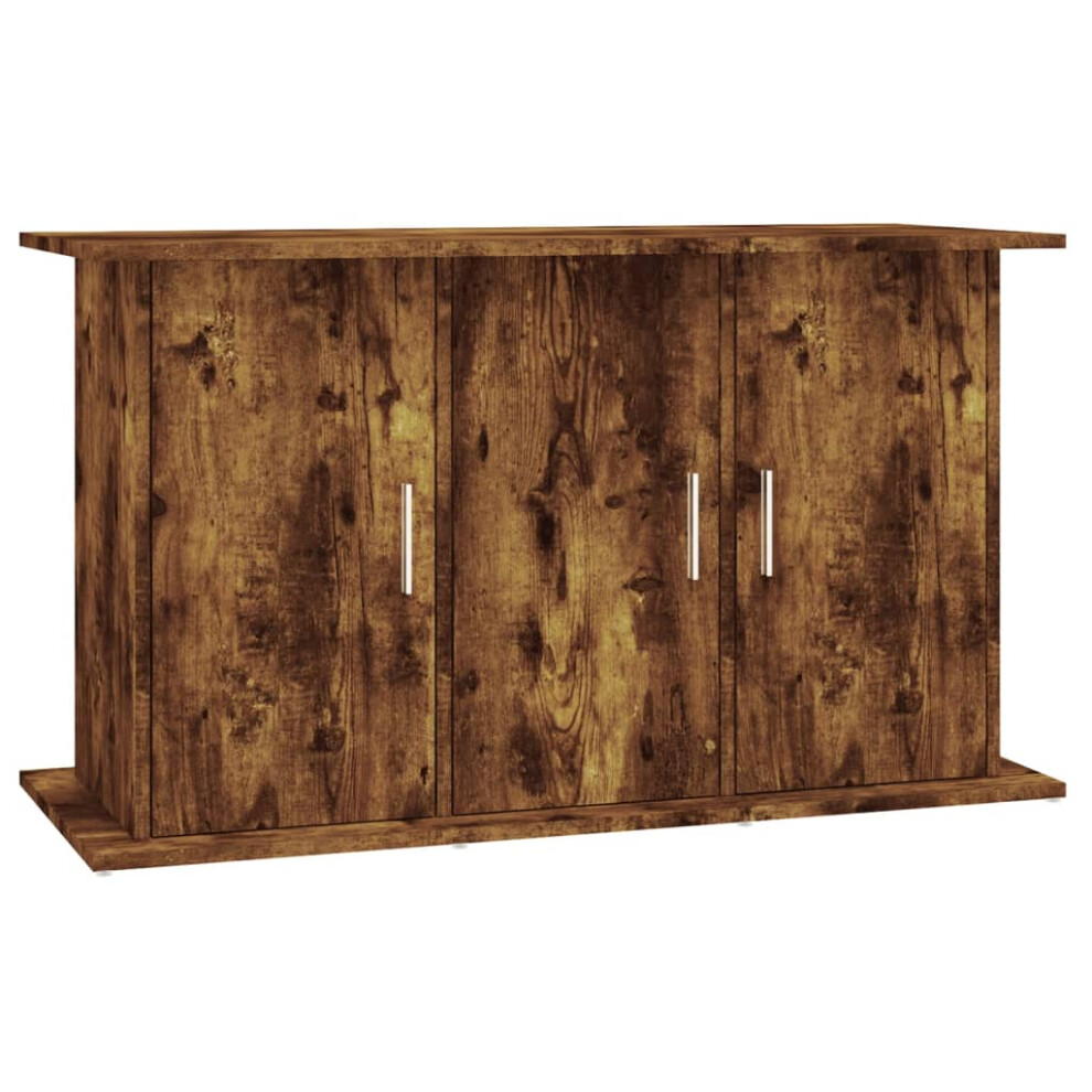 Vidaxl (Smoked Oak, 101 X 41 X 58 Cm) Aquarium Stand Fish Tank Cabinet Aquarium Cabinet Black Engineered Wood