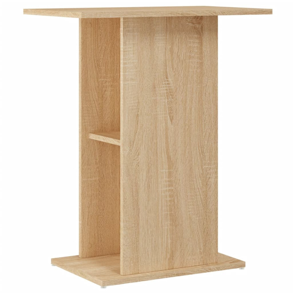 Vidaxl (Sonoma Oak, 60.5 X 36 X 72.5 Cm) Aquarium Stand Fish Tank Stand Cabinet Aquarium Base Engineered Wood