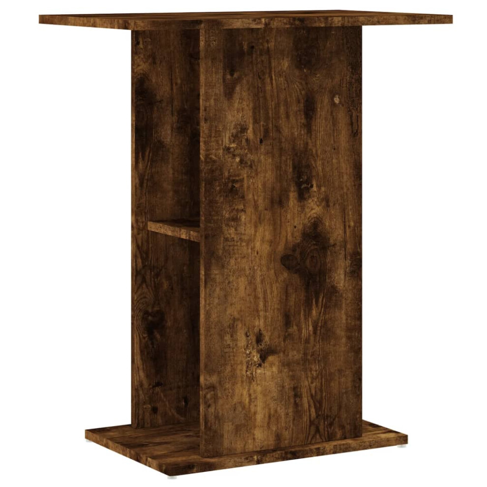 Vidaxl (Smoked Oak, 60.5 X 36 X 72.5 Cm) Aquarium Stand Fish Tank Stand Cabinet Aquarium Base Engineered Wood
