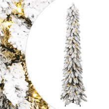 (white, 180 cm) vidaXL Artificial Pre-lit Christmas Tree with LEDs Artificial Tree Decoration