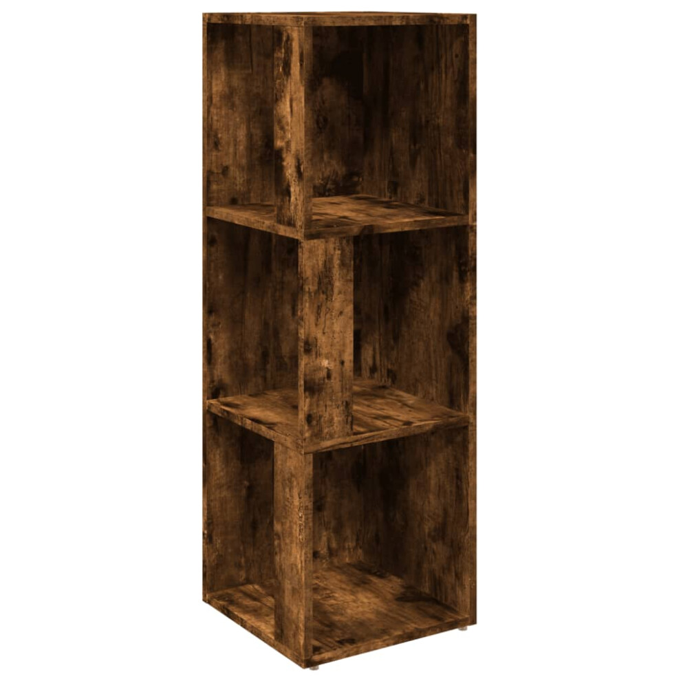 (smoked oak, 33 x 33 x 100 cm) vidaXL Corner Cabinet Engineered Wood Home Standing Shelf Multi Colours/Sizes