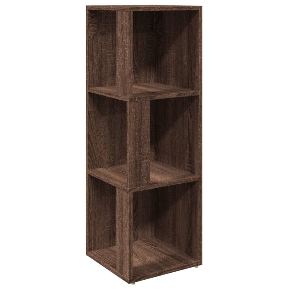 (brown oak, 33 x 33 x 100 cm) vidaXL Corner Cabinet Engineered Wood Home Standing Shelf Multi Colours/Sizes