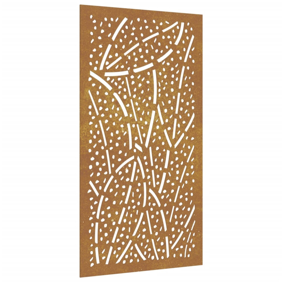 vidaXL Garden Wall Decoration Wall Art Wall Decor Corten Steel Leaf Design