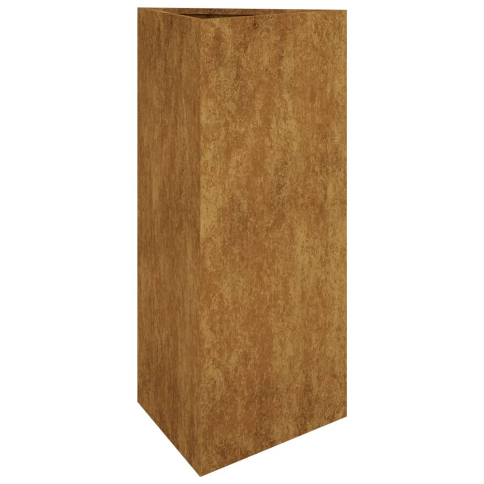 Vidaxl (40 X 34.5 X 75 Cm) Garden Planter Raised Bed Outdoor Flower Box Flower Pot Corten Steel