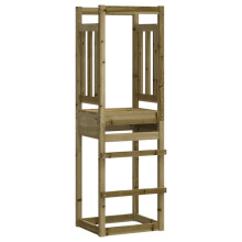 (solid impregnated pinewood) vidaXL Play Tower Kids Outdoor Climbing Frame Garden Play Tower Solid Wood