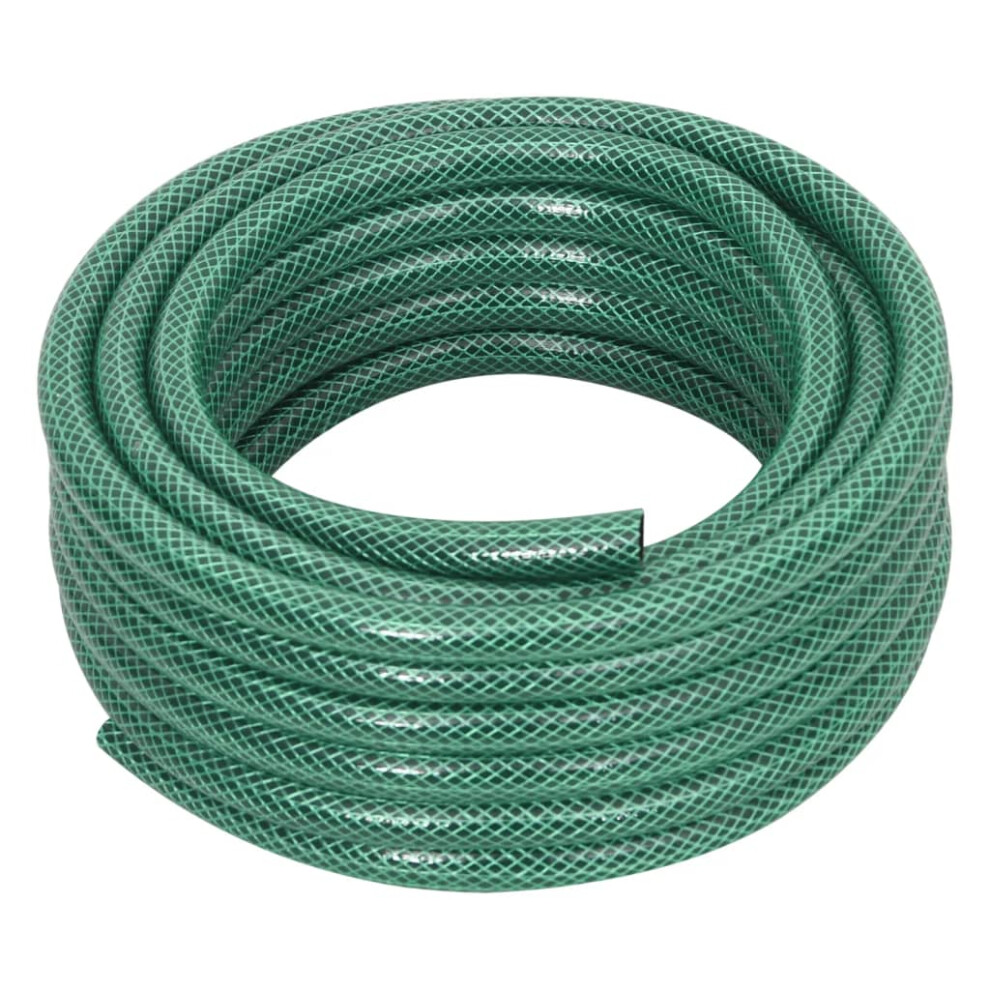 vidaXL Garden Hose Pool Hose Pipe Reel Swimming Pool Water Hose Green 0.5" PVC