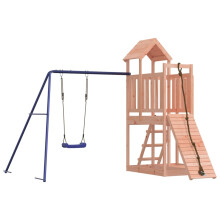 (solid douglas wood) vidaXL Outdoor Playset Wooden Playground Set Swing Set Wood Pine