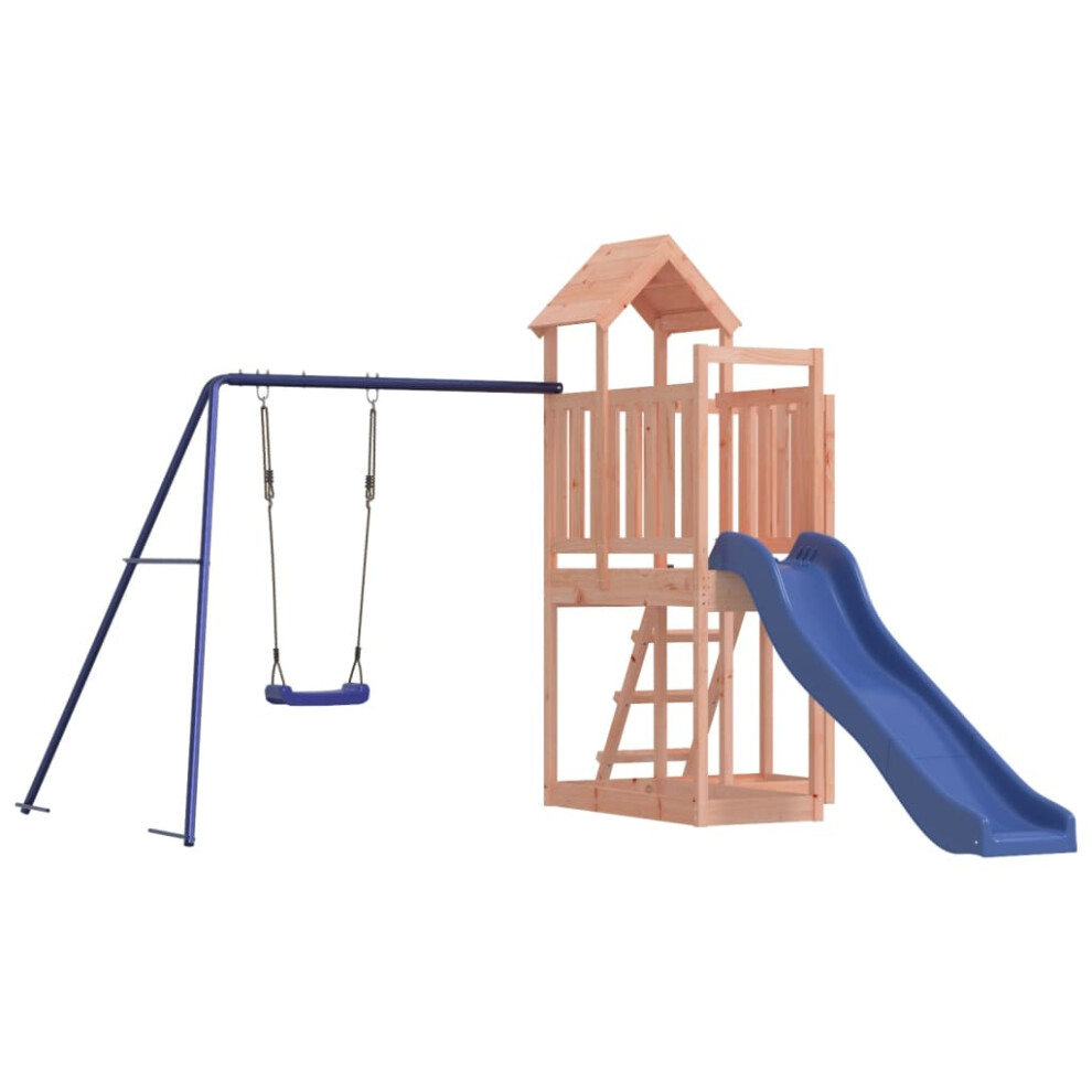 (solid Douglas wood) vidaXL Outdoor Playset Wooden Playground Set Kids Swing Set Solid Wood