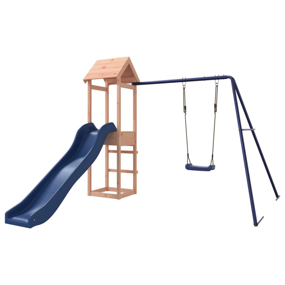 (solid douglas wood) vidaXL Outdoor Playset Wooden Playground Set Swing Set Wood Pine