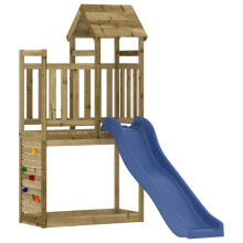 (solid impregnated pinewood) vidaXL Outdoor Playset Playground Set Garden Playhouse Wood Pine