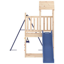 (solid pinewood) vidaXL Outdoor Playset Wooden Playground Set Kids Swing Set Solid Wood
