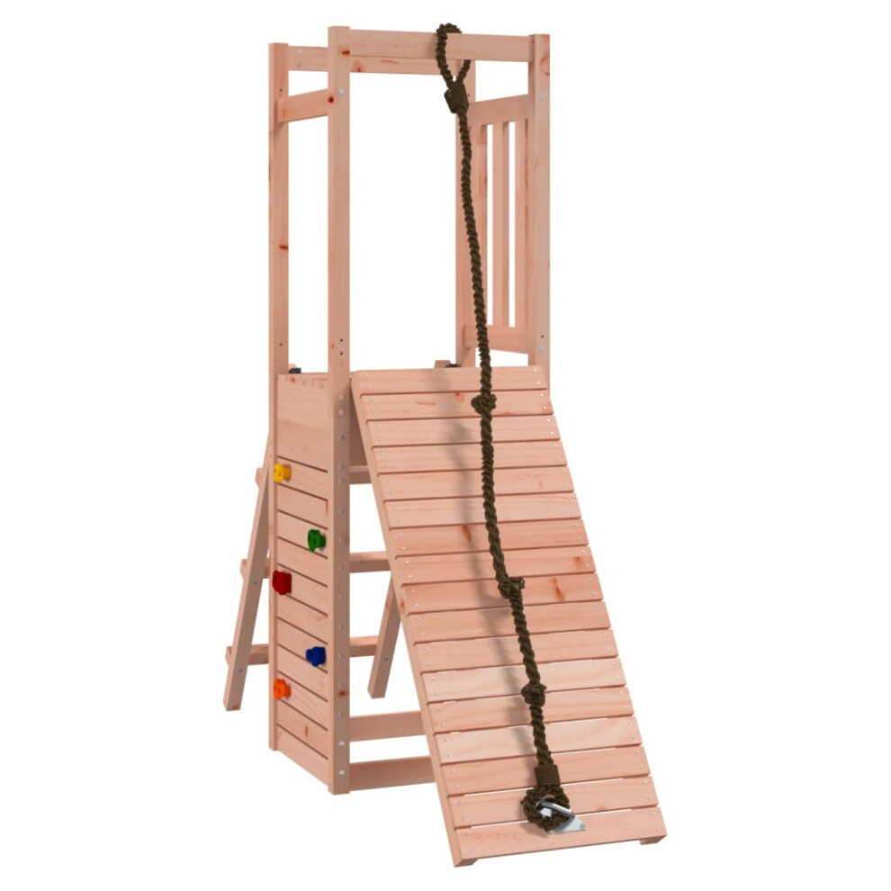 (solid douglas wood) vidaXL Playhouse Climbing Frame Kids Play with Climbing Wall Solid Wood Pine