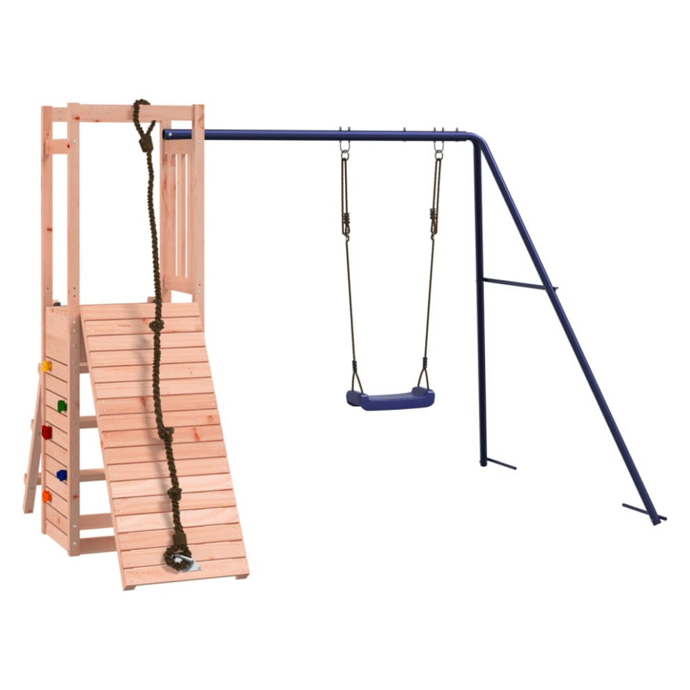 (solid douglas wood) vidaXL Outdoor Playset Wooden Playground Set Kids Swing Set Solid Wood