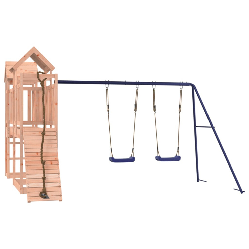 (solid Douglas wood) vidaXL Outdoor Playset Wooden Playground Set Kids Swing Set Solid Wood Douglas