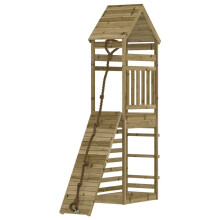 (solid impregnated pinewood) vidaXL Outdoor Playset Playhouse Play Tower Playground Set Solid Wood Douglas