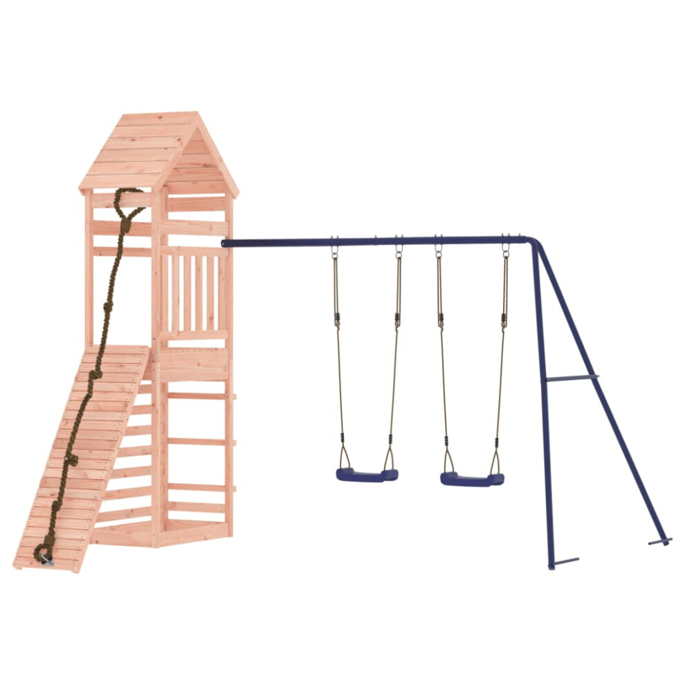 (solid douglas wood) vidaXL Outdoor Playset Playhouse Play Tower Playground Set Solid Wood Douglas