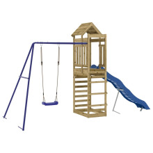 (solid impregnated pinewood) vidaXL Outdoor Playset Playhouse Play Tower Playground Set Solid Wood Douglas