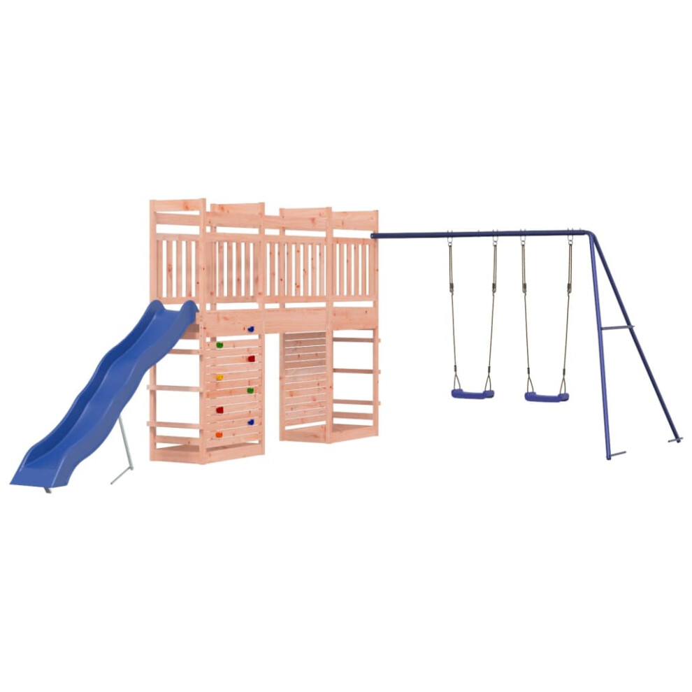 (solid douglas wood) vidaXL Outdoor Playset Playhouse Play Towers Playground Set Solid Wood Douglas