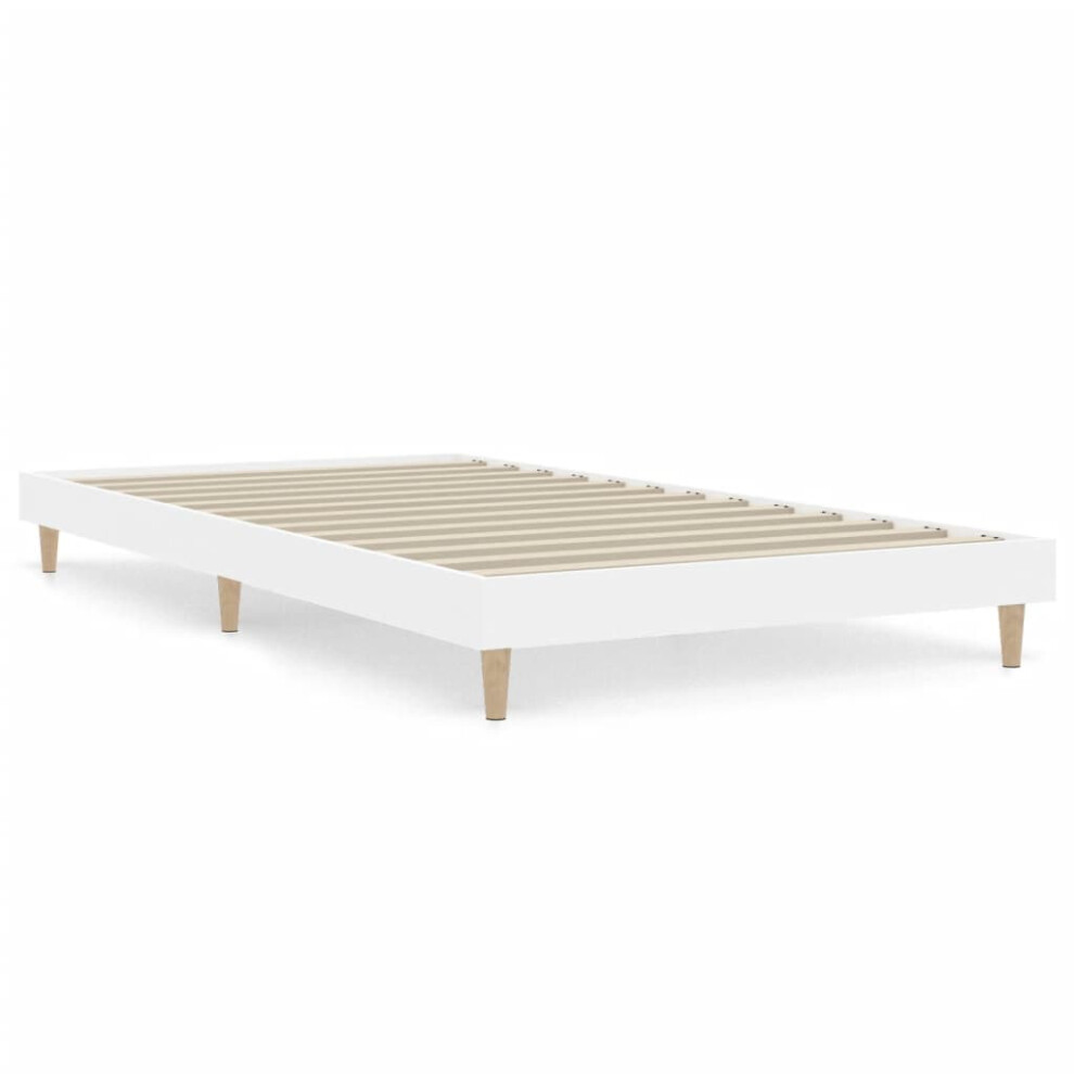 (white, 100 x 200 cm) vidaXL Bed Frame Home Bedroom Bed Base Bedstead Platform Bed Engineered Wood