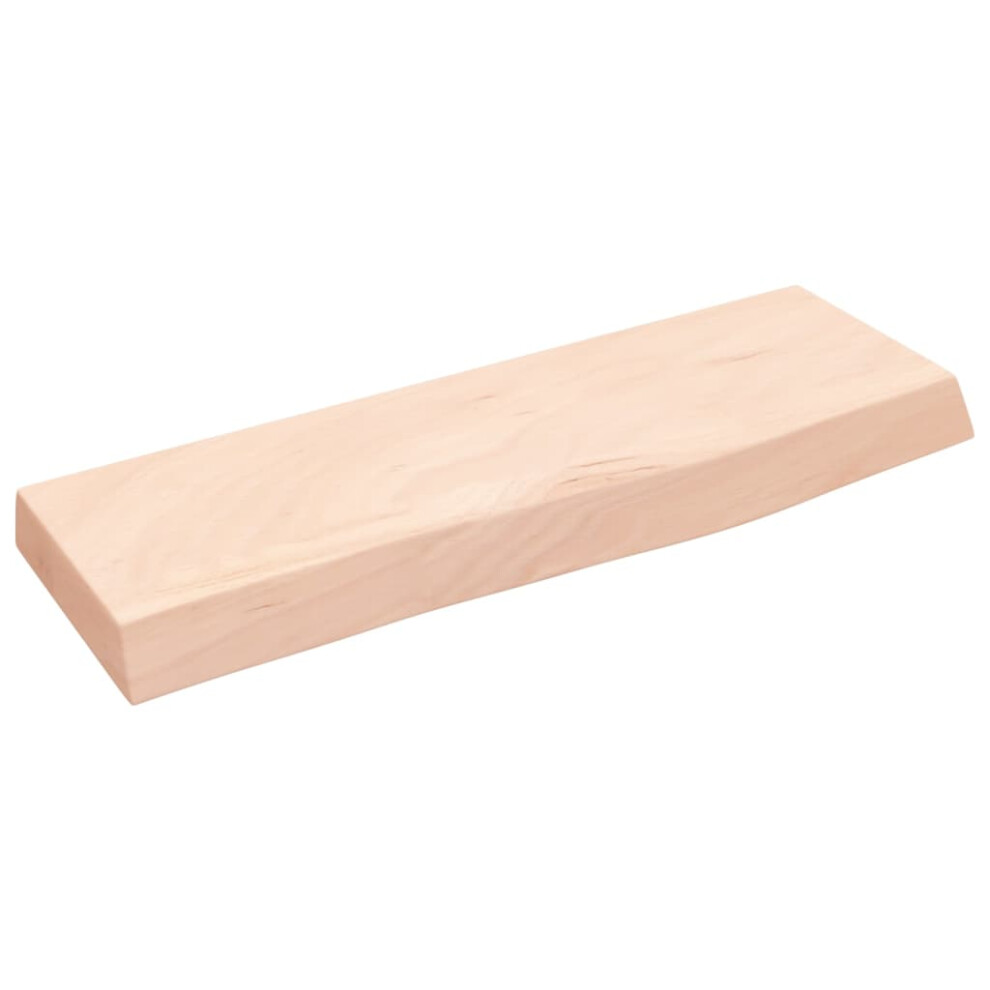 (Brown, 60 X 20 X 4 Cm) Vidaxl Wall Shelf Wooden Floating Shelf Display Shelf Treated Solid Wood Oak 8720845812430