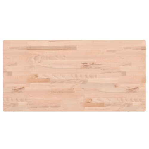 VidaXL (80 x 40 x 1.5 cm) vidaXL Table Top Replacement Dining Table Top Rectangular Solid Wood Beech