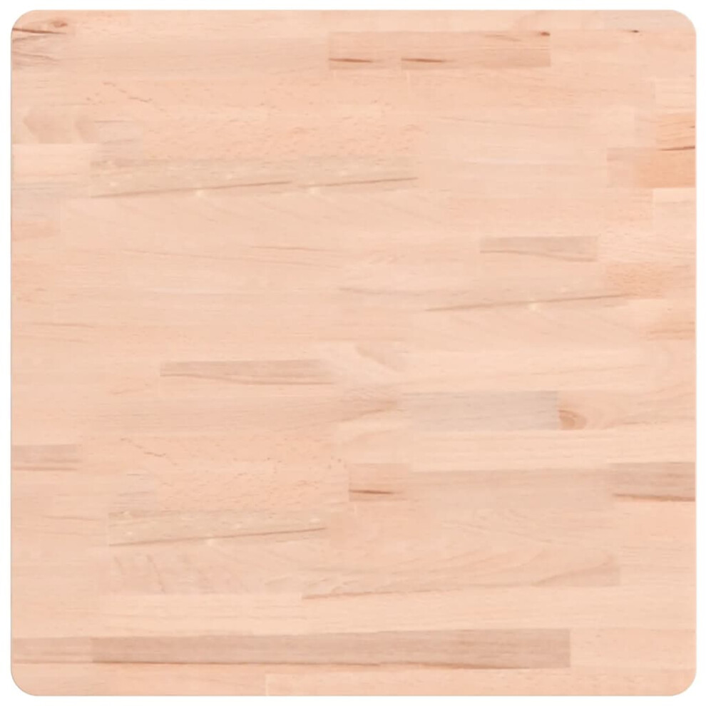 Vidaxl (Light Brown, 50 X 50 X 1.5 Cm) Table Top Wooden Replacement Desk Top Dining Table Top Solid Wood Beech