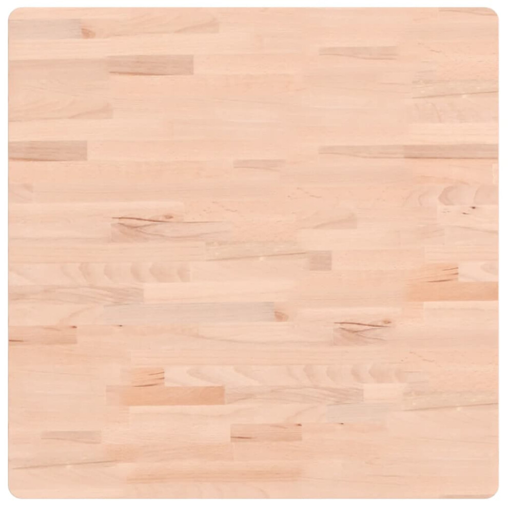 Vidaxl (Light Brown, 70 X 70 X 1.5 Cm) Table Top Wooden Replacement Desk Top Dining Table Top Solid Wood Beech
