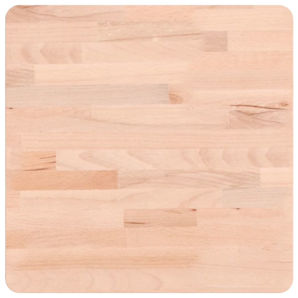 Vidaxl (Light Brown, 40 X 40 X 2.5 Cm) Table Top Wooden Replacement Desk Top Dining Table Top Solid Wood Beech