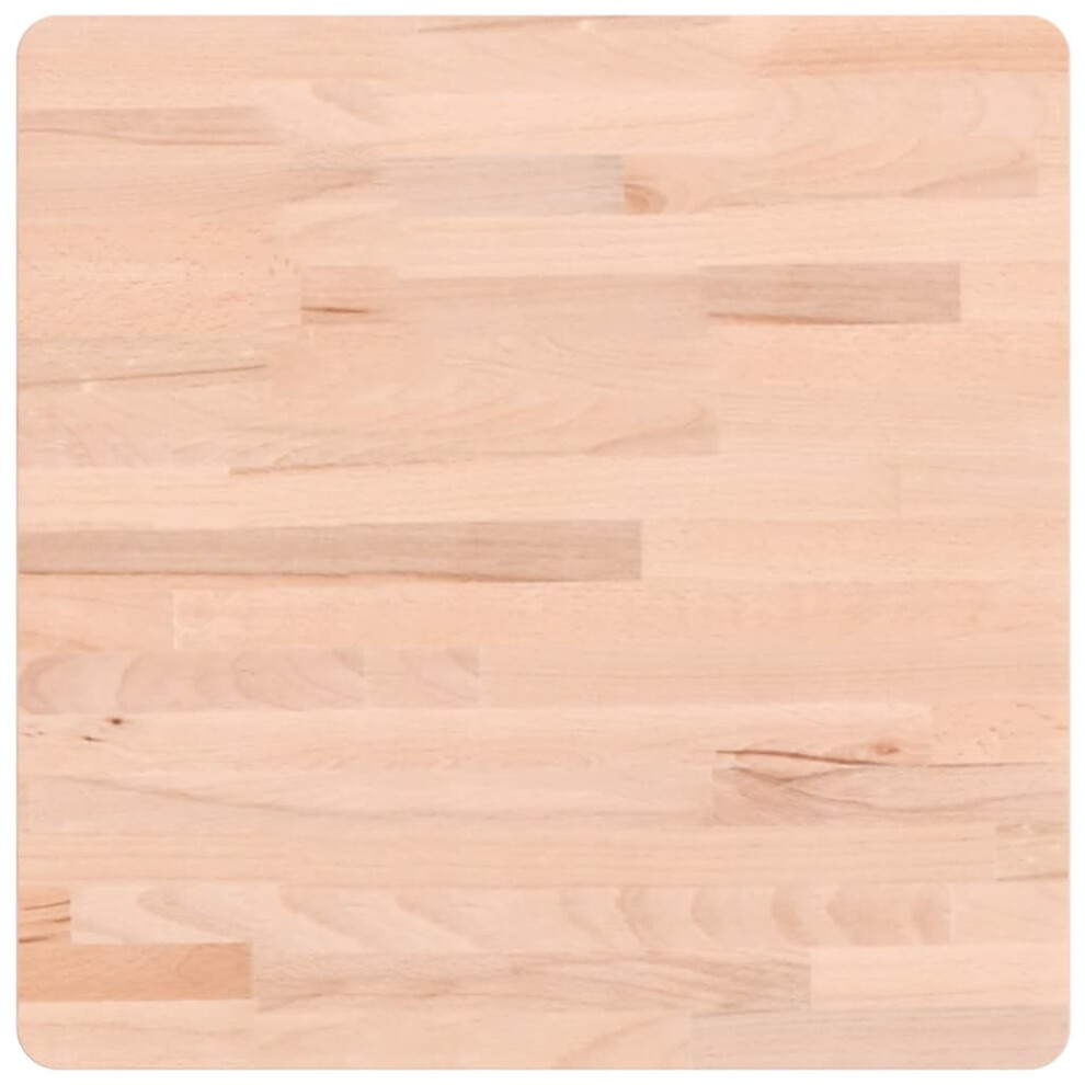 Vidaxl (Light Brown, 50 X 50 X 2.5 Cm) Table Top Wooden Replacement Desk Top Dining Table Top Solid Wood Beech