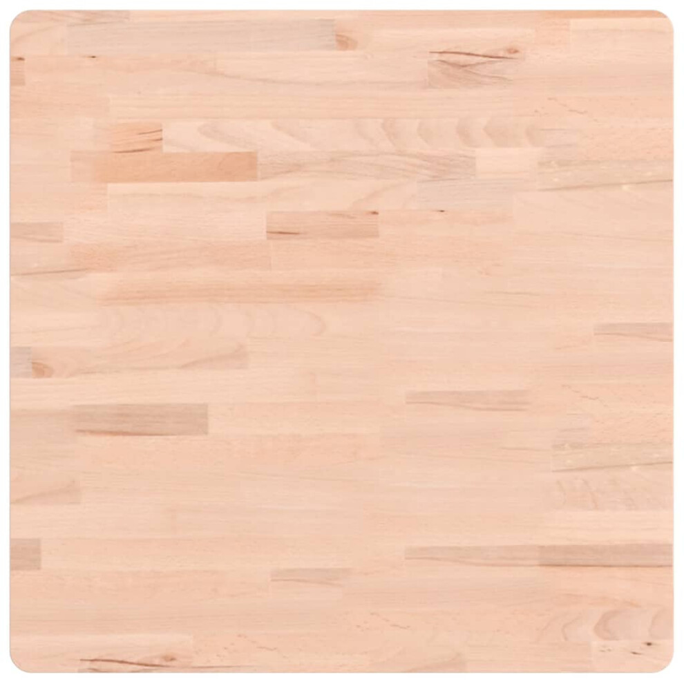 Vidaxl (Light Brown, 60 X 60 X 2.5 Cm) Table Top Wooden Replacement Desk Top Dining Table Top Solid Wood Beech