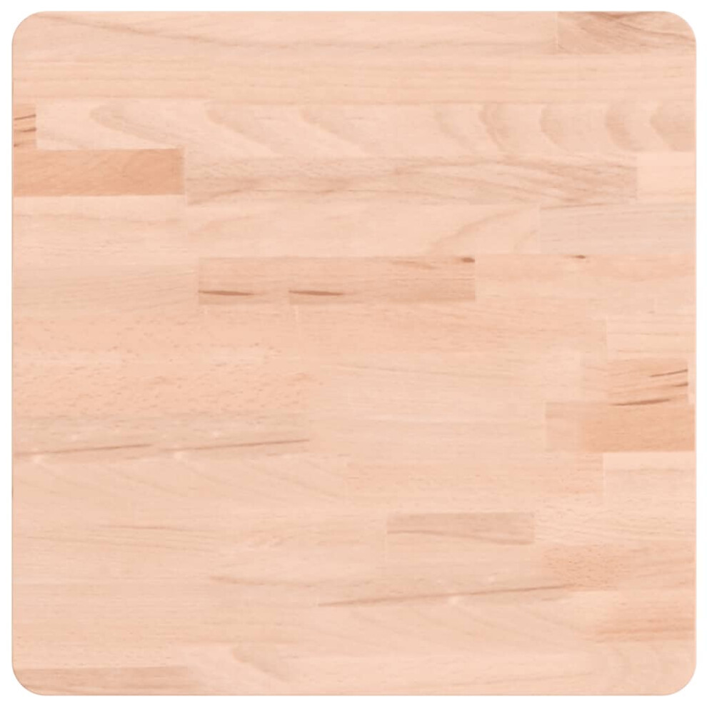 Vidaxl Table Top Square Solid Wood Beech - Image 2