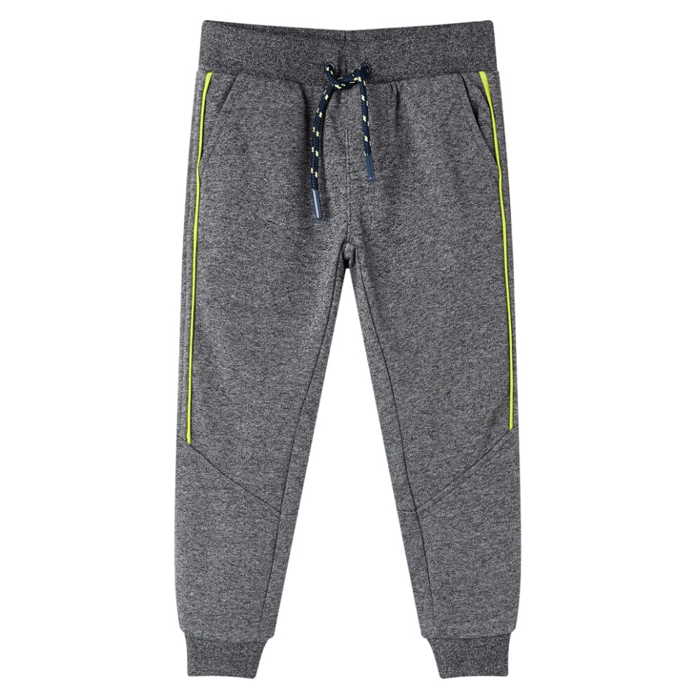 (140) Kids' Sweatpants Toddler Children's Trousers Sports Tracksuit Grey Melange