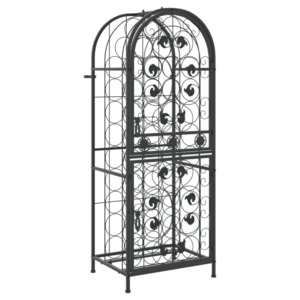 Vidaxl (45 X 36 X 120 Cm) Wine Rack Metal Bar Drink Cabinet Storage Organiser Stand Wine Holder