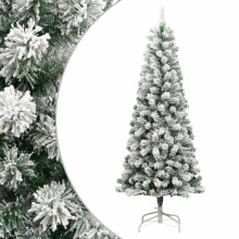(180 cm) vidaXL Artificial Hinged Christmas Tree Pre Lit Artificial Tree Xmas Decor