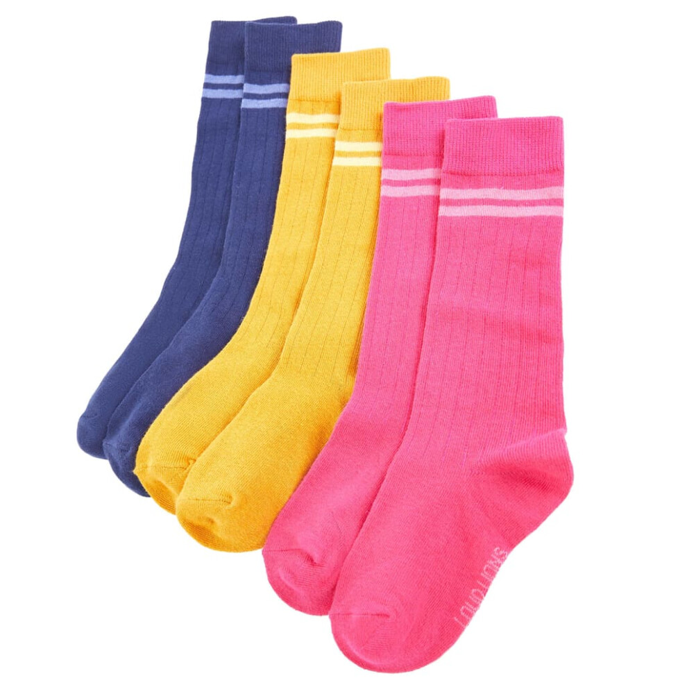 Vidaxl (26-29) Kids' Socks Children Cotton Socks School Socks For Toddler Girls Boys 5 Pairs