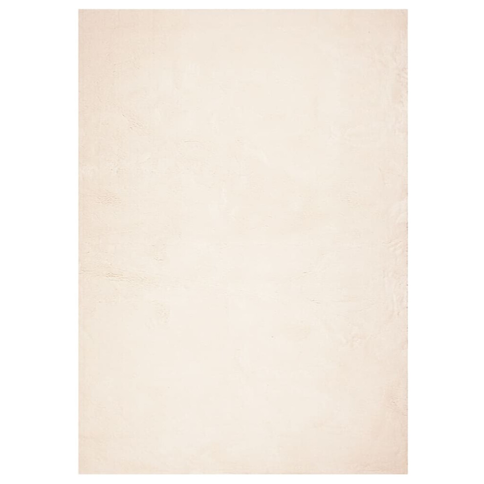 Vidaxl (Beige, 240 X 340 Cm) Rug Short Pile Soft And Washable Floor Mat Area Rug Bedroom Carpet