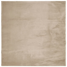 vidaXL Teppich HUARTE Kurzflor Weich und Waschbar Sandfarben 120x120cm