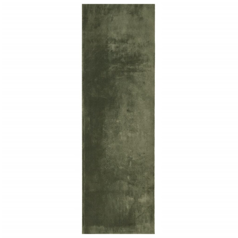 Vidaxl (Green, 80 X 250 Cm) Rug Short Pile Soft And Washable Floor Mat Area Rug Bedroom Carpet