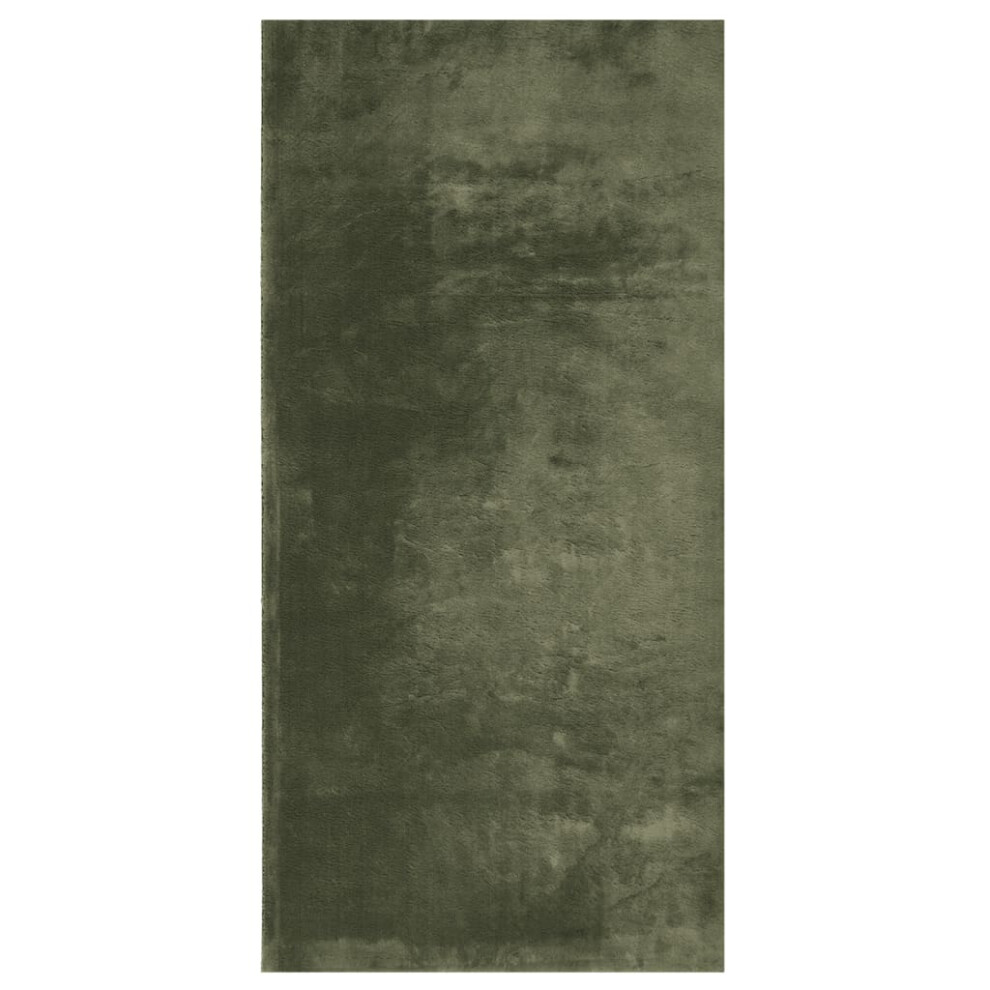 Vidaxl (Green, 100 X 200 Cm) Rug Short Pile Soft And Washable Floor Mat Area Rug Bedroom Carpet