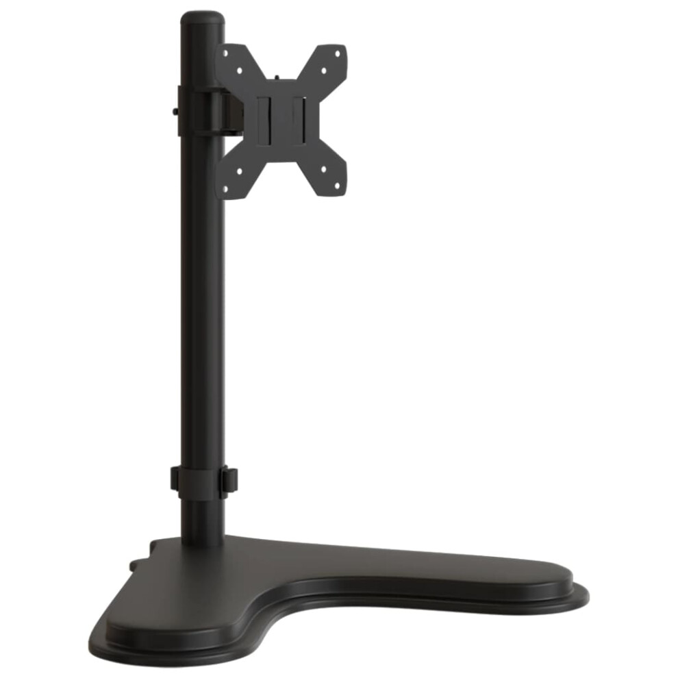 (single (without arm)) vidaXL Monitor Mount Single Monitor Stand Monitor Arm Mount Black Steel VESA