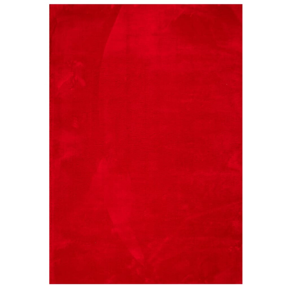 (red, 160 x 230 cm) vidaXL Rug Short Pile Soft and Washable Floor Mat Area Rug Bedroom Carpet