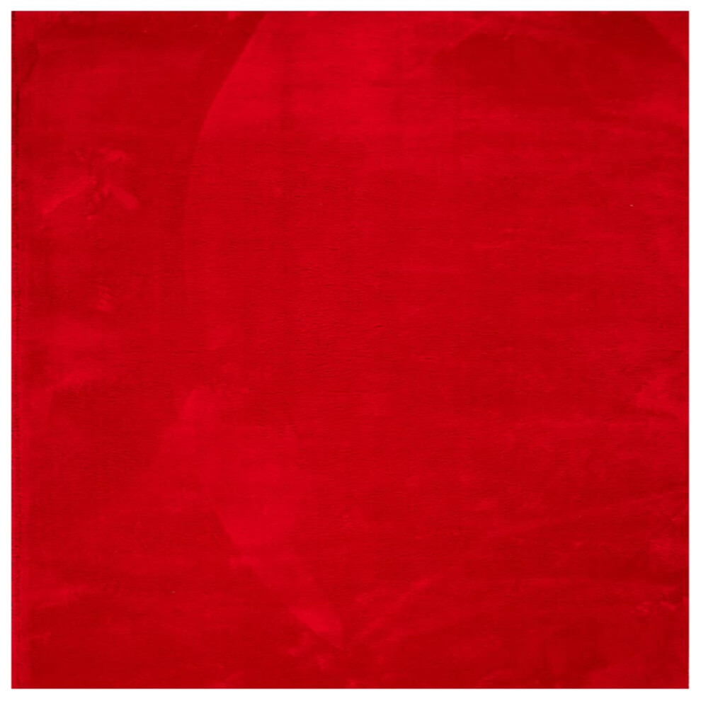 (red, 200 x 200 cm) vidaXL Rug Short Pile Soft and Washable Floor Mat Area Rug Bedroom Carpet