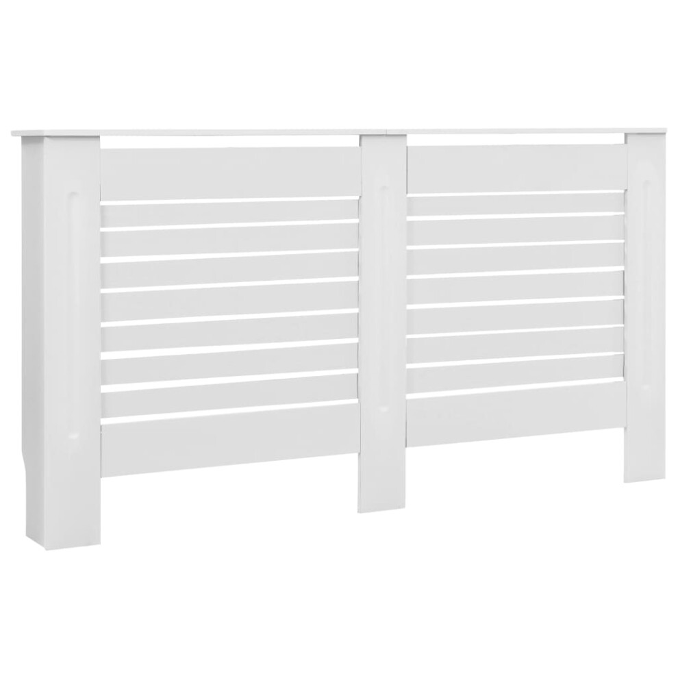 vidaXL Radiator Cover White MDF Heater Heating Radiator Wall Shelf Cabinet