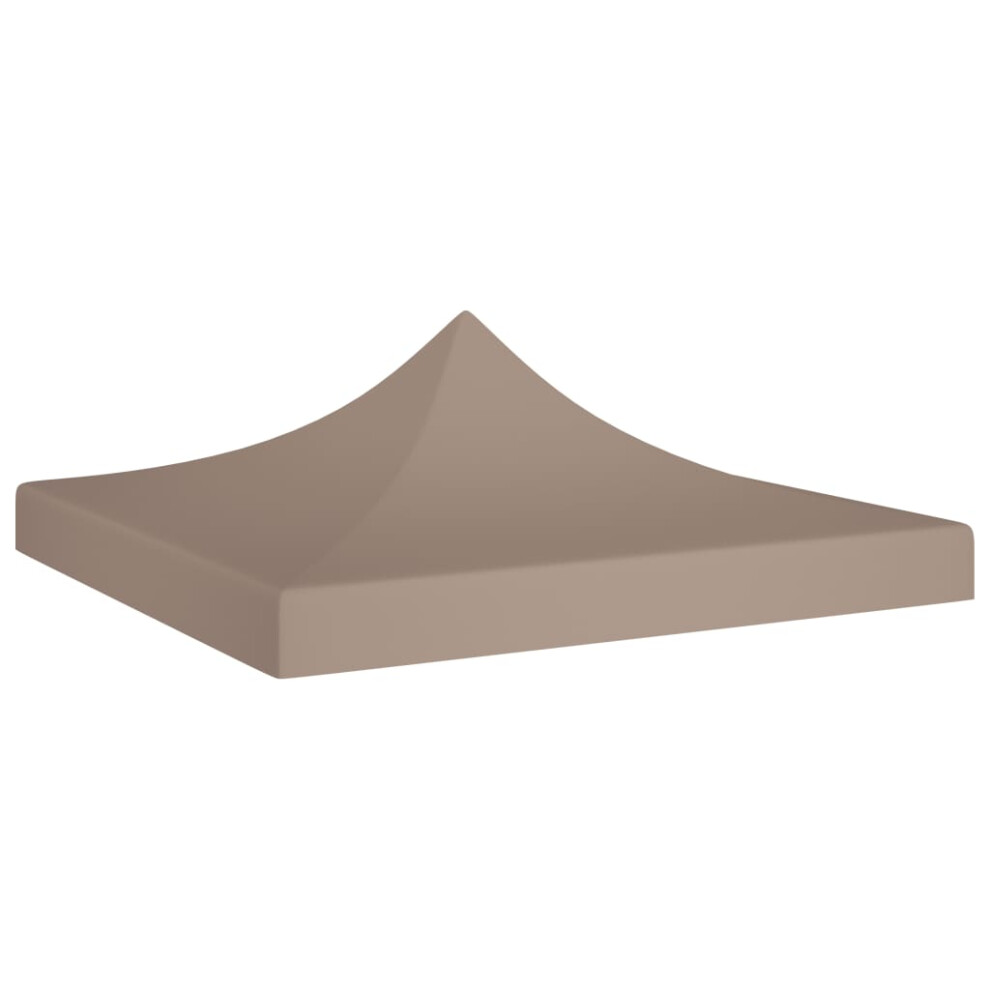 vidaXL Party Tent Roof Taupe 270 g/m² Replacement Canopy Gazebo Top Cover