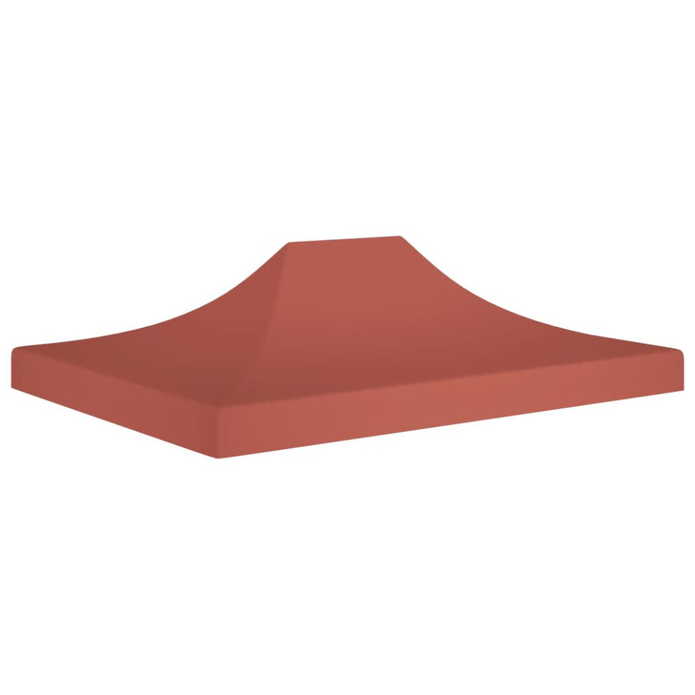 vidaXL Party Tent Roof 4.5x3 m Terracotta 270 g/mÂ² Replacement Canopy Cover