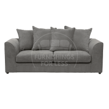 (Grey, 3 Seater) Casper Chenille Fabric Corner Sofa Range