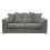 (Grey, 3 Seater) Casper Chenille Fabric Corner Sofa Range 1